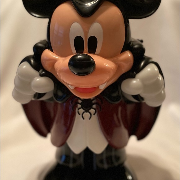 EUC Vampire Mickey Popcorn Bucket Glow in the Dark* Walt Disney Parks Halloween! - Picture 11 of 14